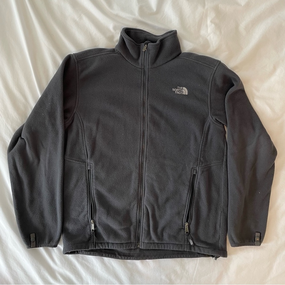 The North Face Full-Zip Fleece - Polartec - Size Large - Gray
